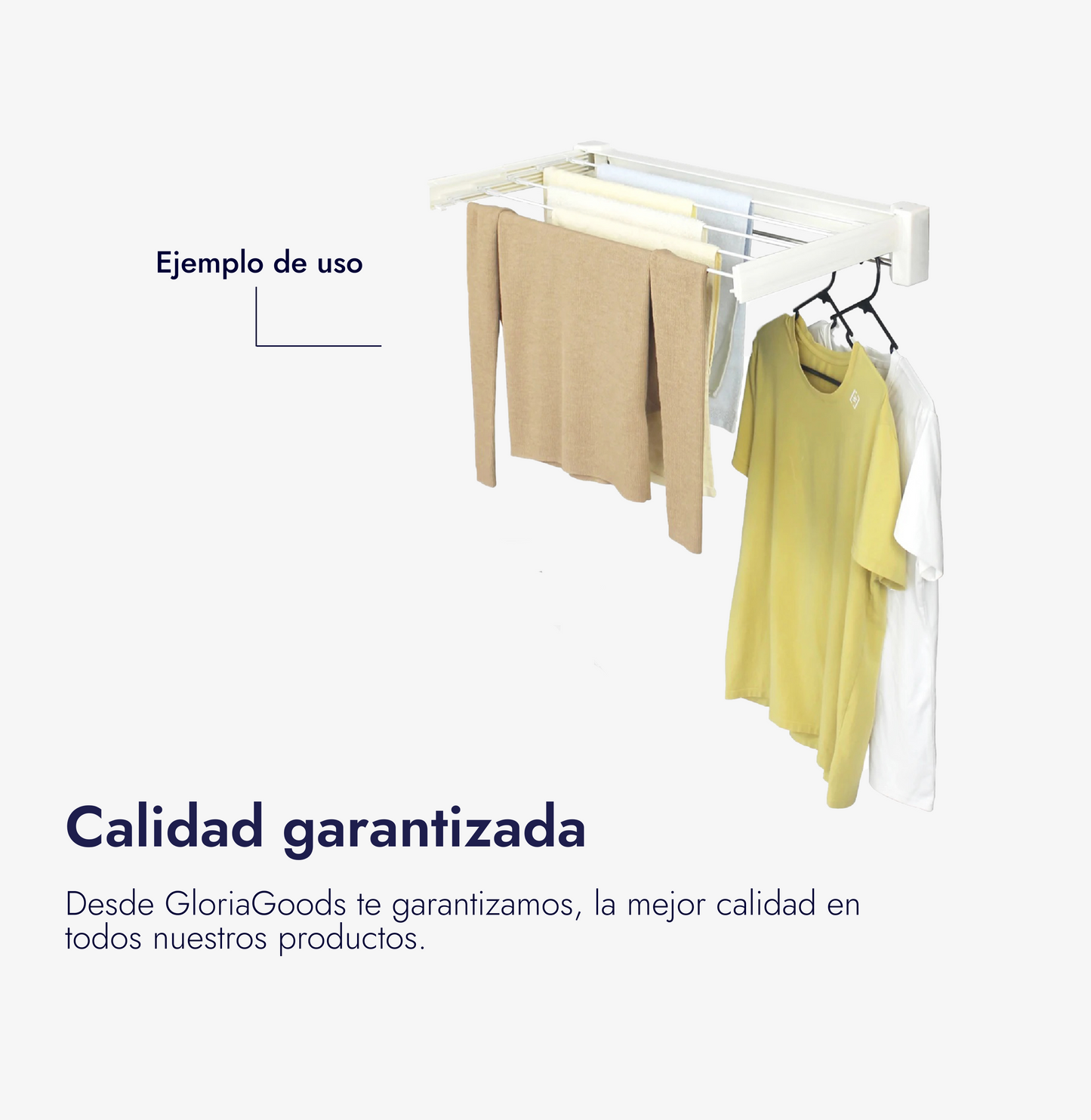 Tendedero Plegable de Pared con Toallero