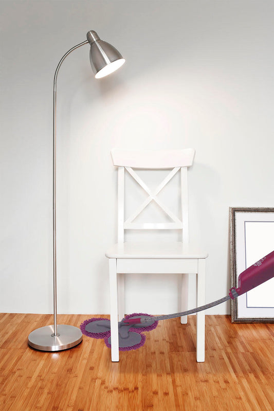 Mopa Triple de microfibra con cabezales rotatorios pulverizadores y brazo extensíble