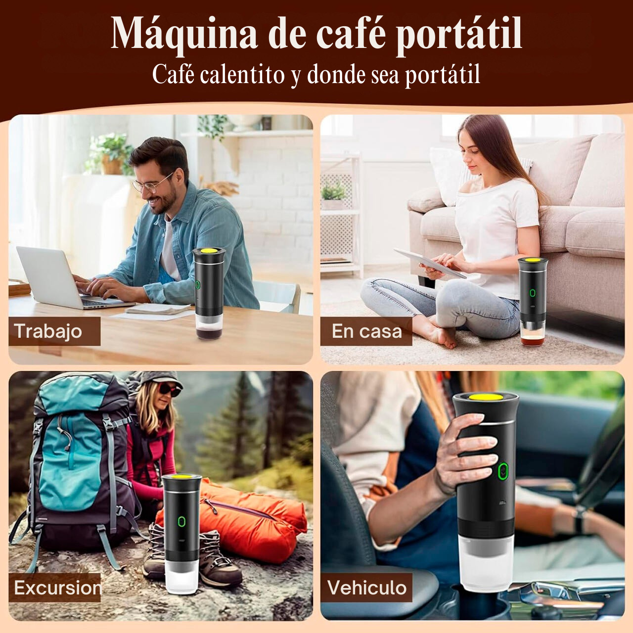 Cafetera Expresó Portátil Capsulas 3 en 1