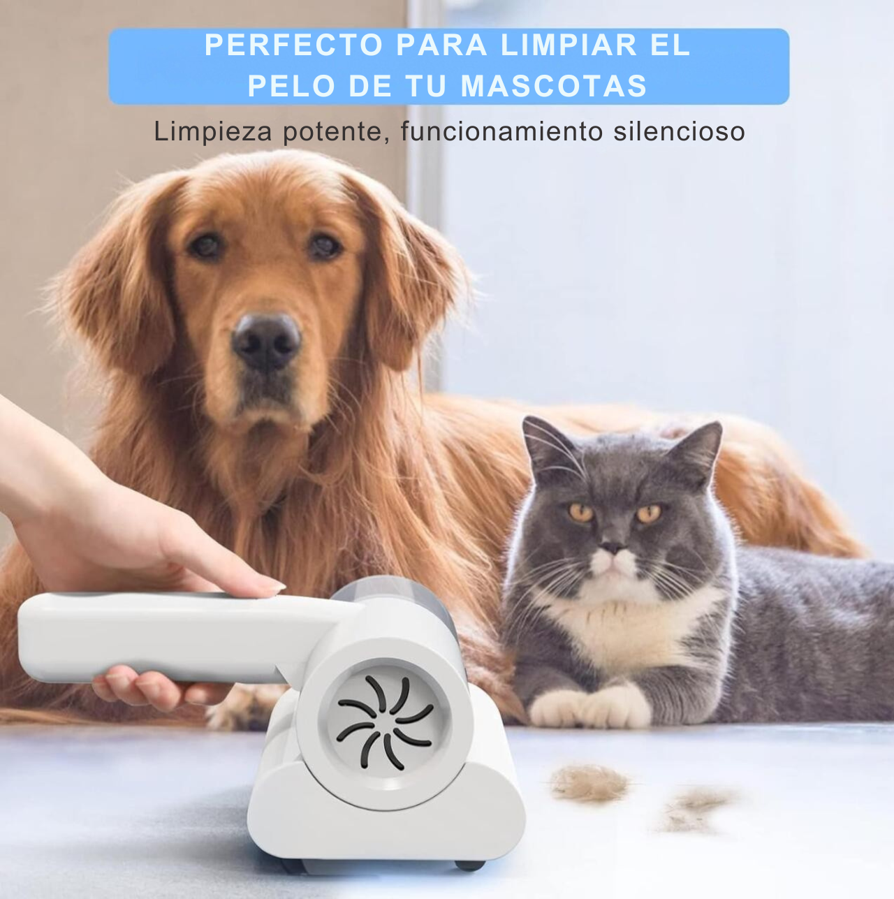 Aspirador de Ácaros 2 en 1 – Potencia de 300W, 2400mAh y Succión de 10.000 Pa
