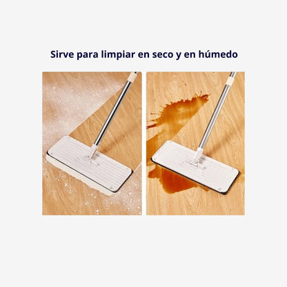 Fregona con Cubo Autoescurrible – 3 Mopas Reutilizables