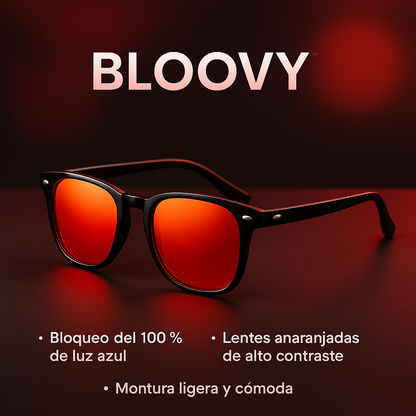 BLOOVY™ – Gafas de Lentes Rojos 😴 Duerme Mejor, Vive Mejor 🌙