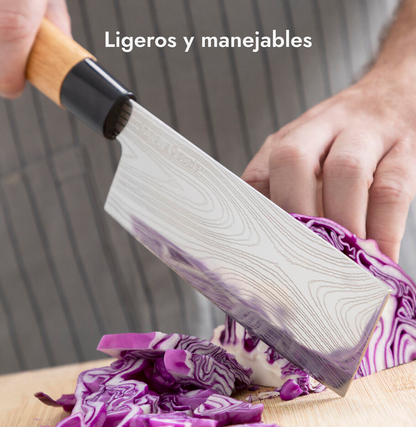 Set de Cuchillos Profesionales con Funda