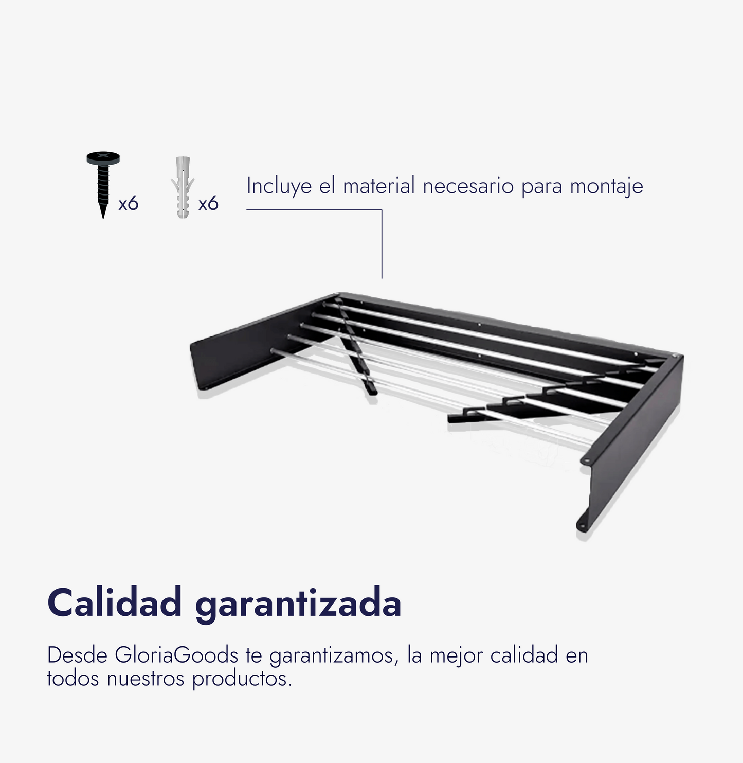 GloriaDry™ – Tendedero Plegable de Pared - Capacidad de 30kg ✨