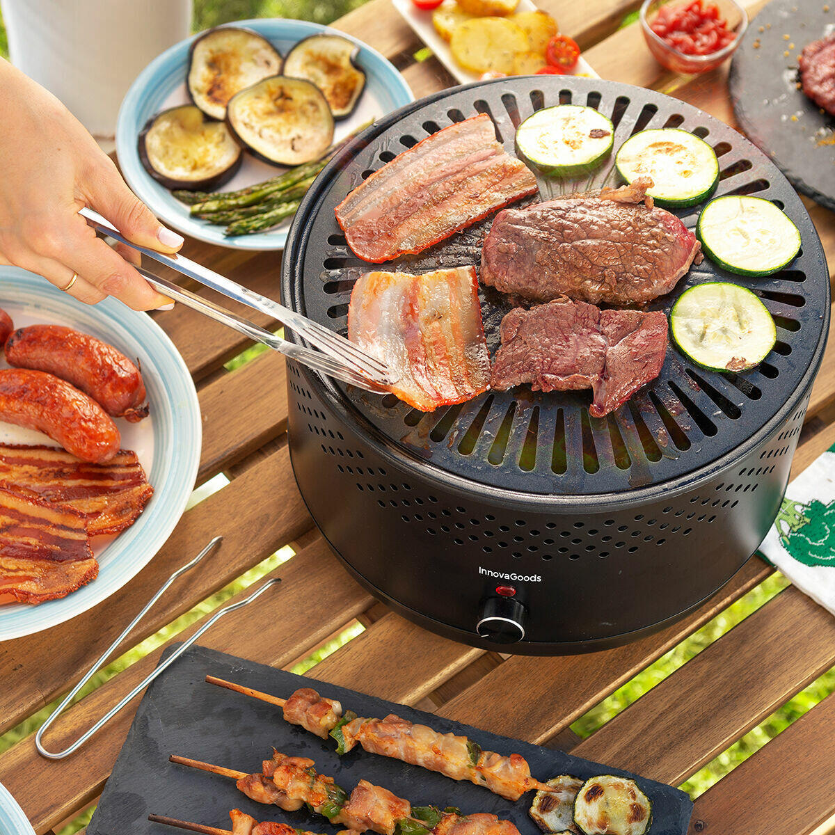 Barbacoa de Carbón sin Humo Portátil
