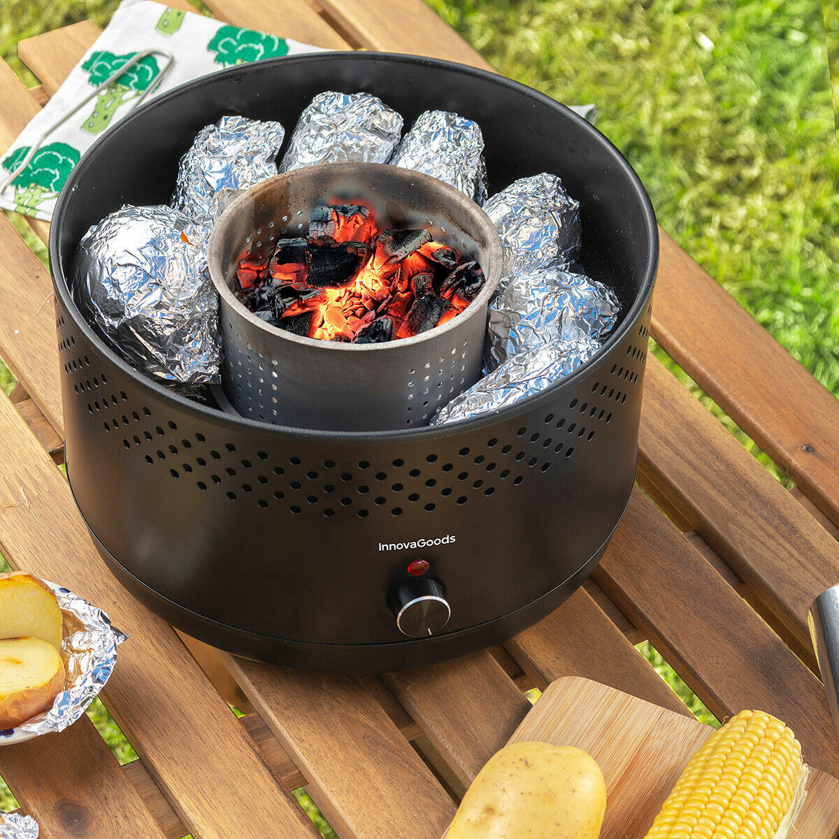 Barbacoa de Carbón sin Humo Portátil
