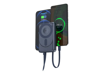 Cargador Inalámbrico Magnético & Fuente de Alimentación por Cable