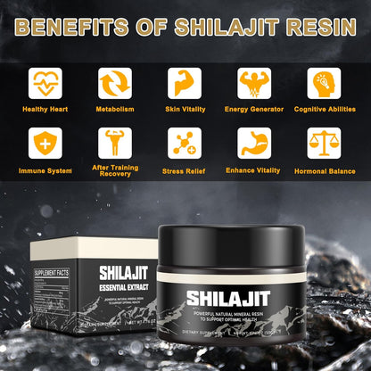 Resina orgánica pura del Himalaya SHILAJIT 100g